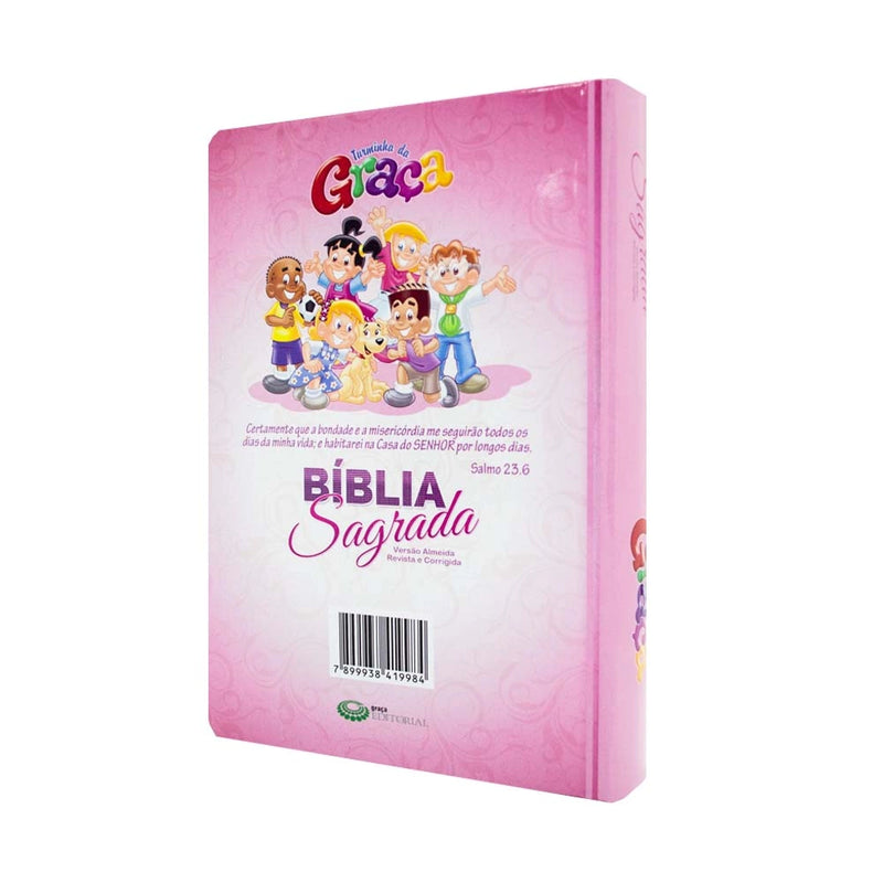 Bíblia Sagrada Turminha da Graça - Capa Rosa