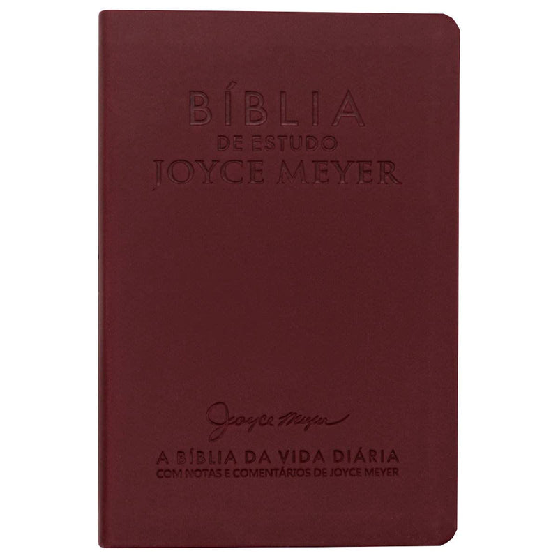 BÍBLIA DE ESTUDO JOYCE MEYER - VINHO