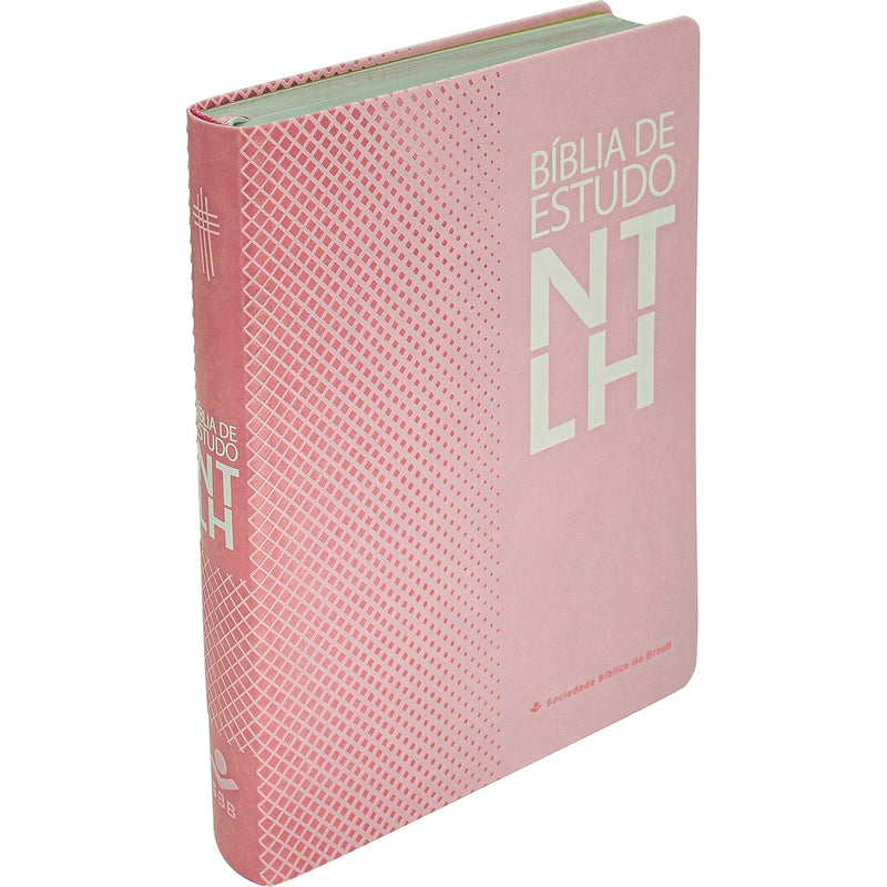 BÍBLIA DE ESTUDO NTLH - CAPA ROSA